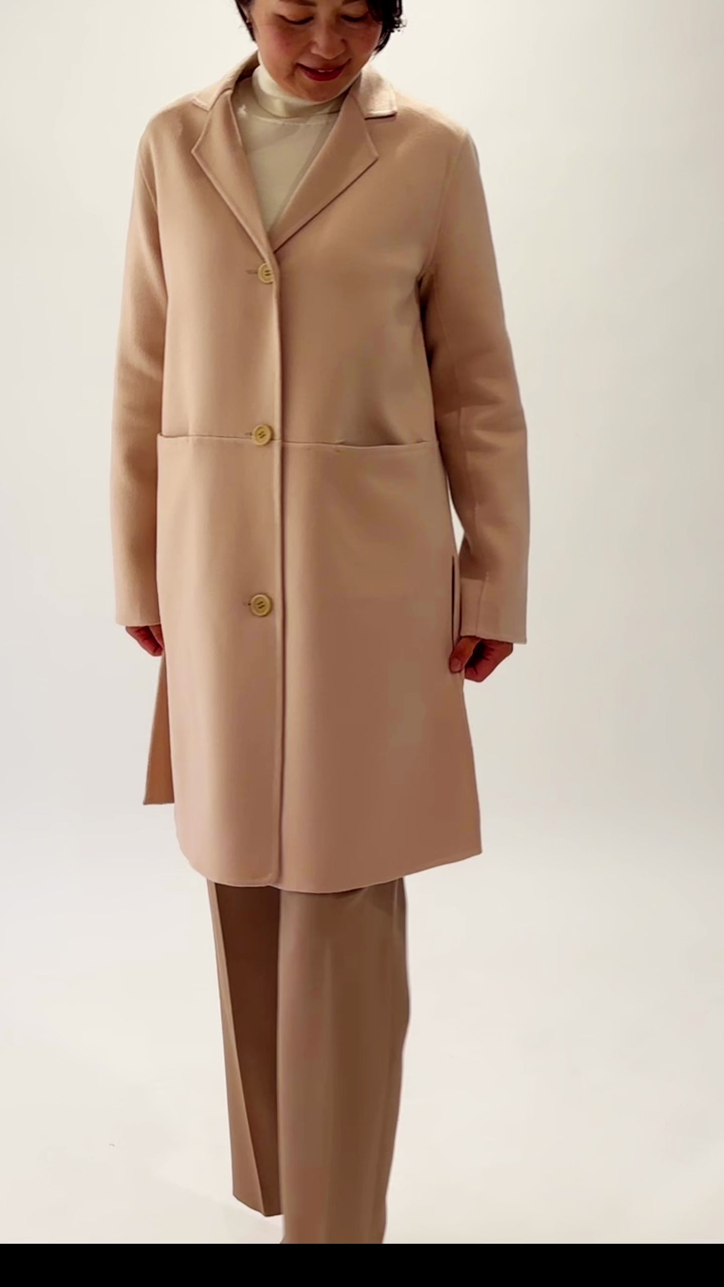 数量限定〉カシミヤダブルフェイスショートコートOT18 Richard Grand