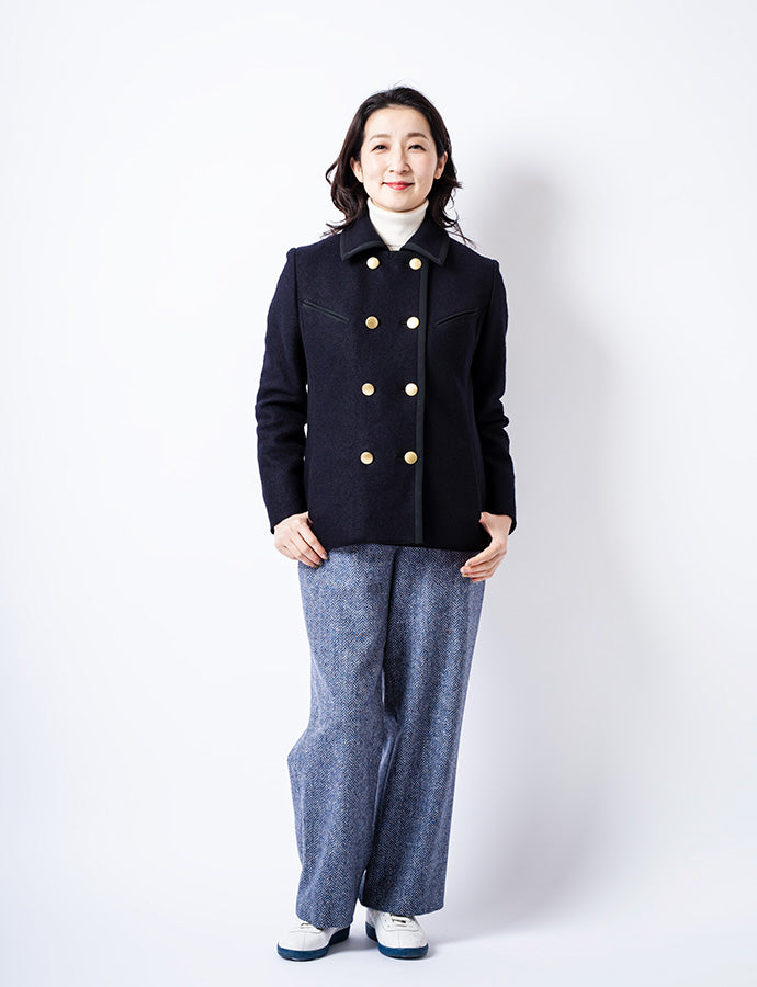 ［20%OFF］圧縮ウールショートPコートMH135