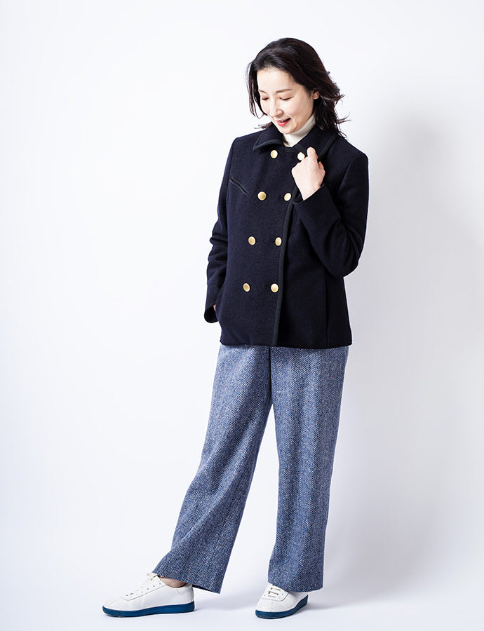 ［20%OFF］圧縮ウールショートPコートMH135