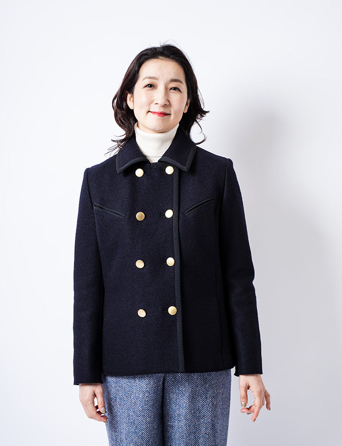 ［20%OFF］圧縮ウールショートPコートMH135