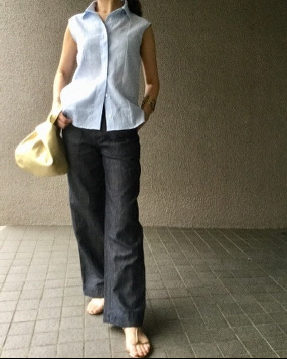 麻シャツノースリーブMH6
