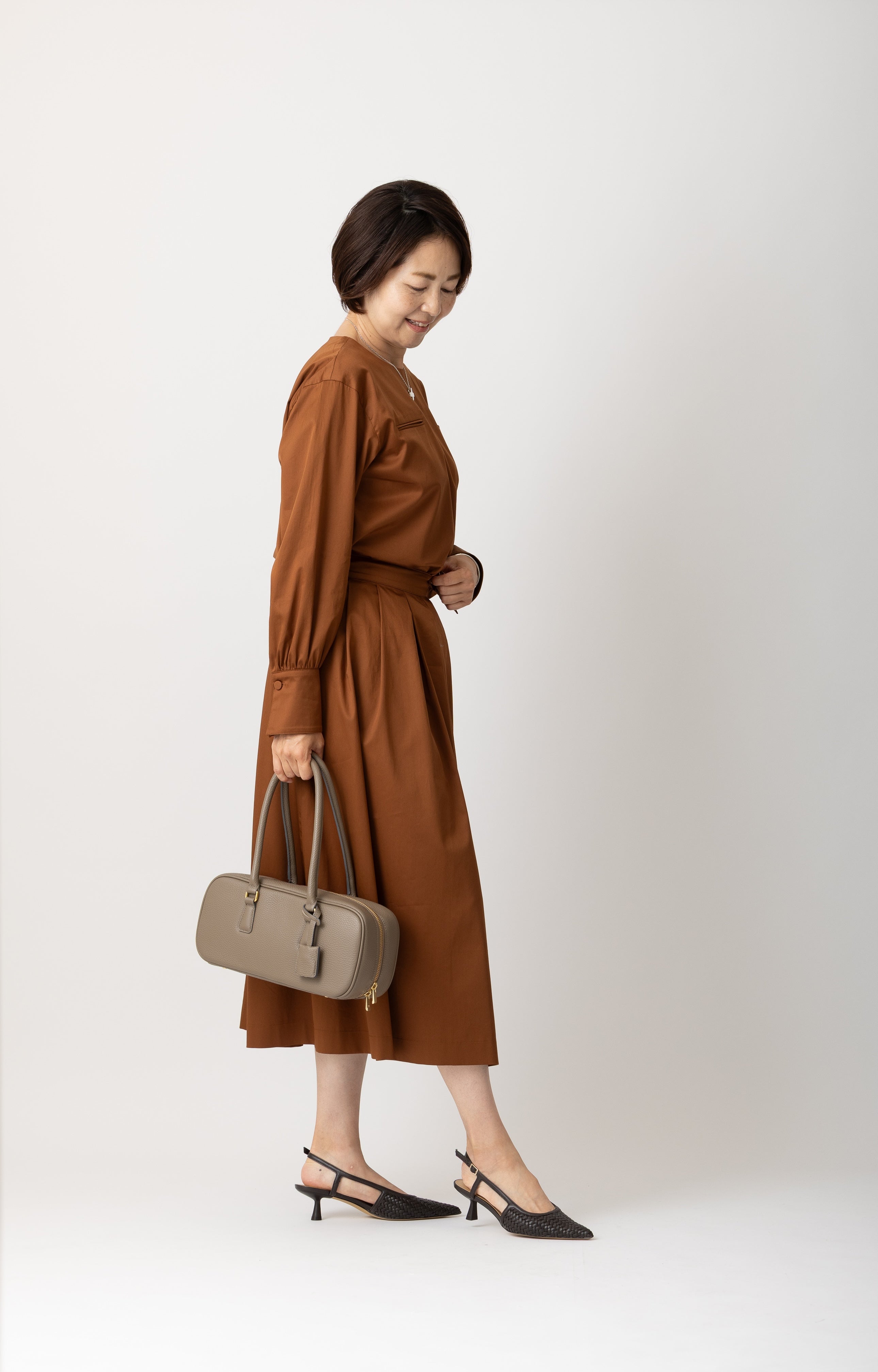 コットンサテンタックスカートMH199 – madameH CLOSET
