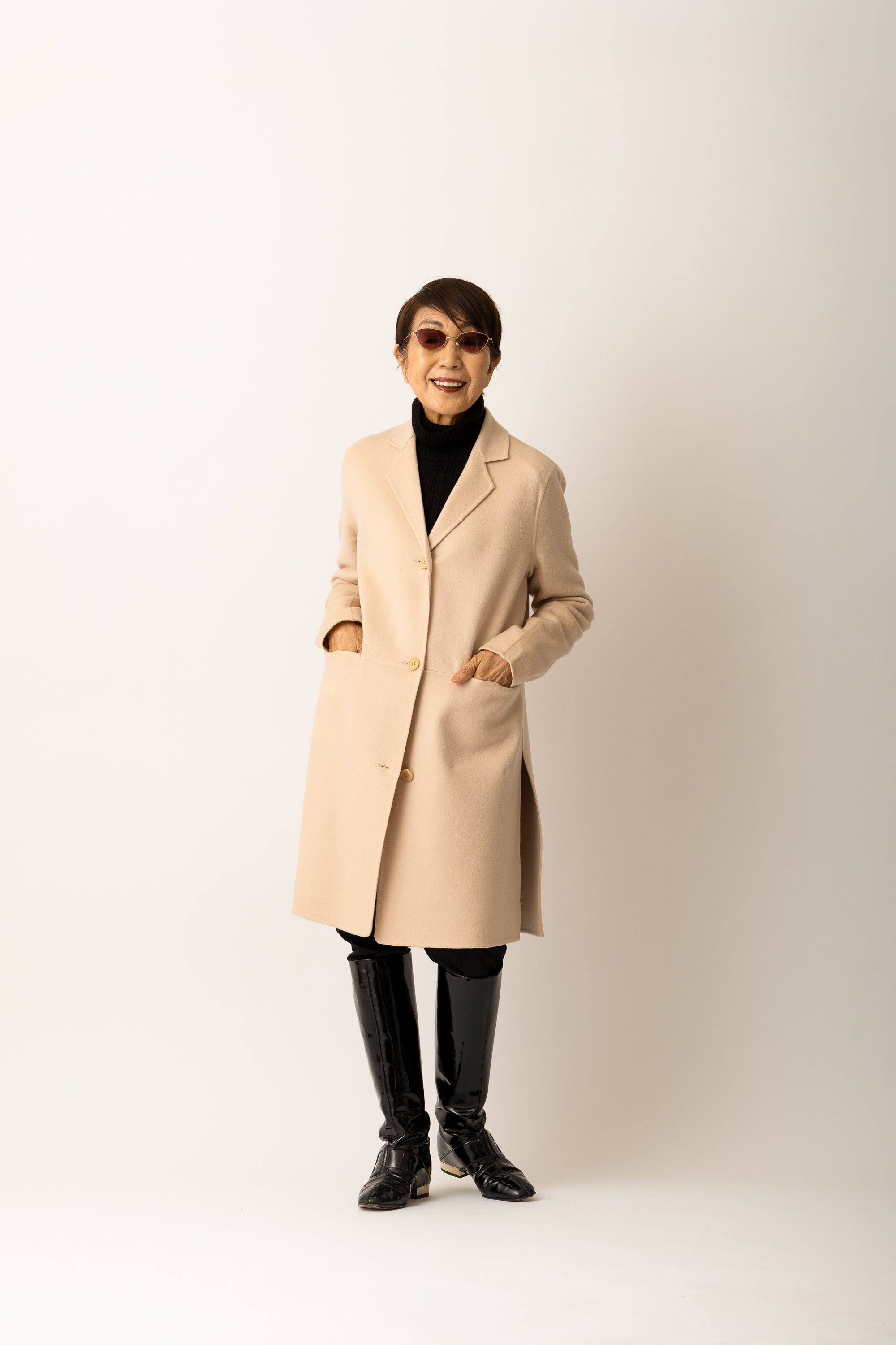 数量限定〉カシミヤダブルフェイスショートコートOT18 Richard Grand
