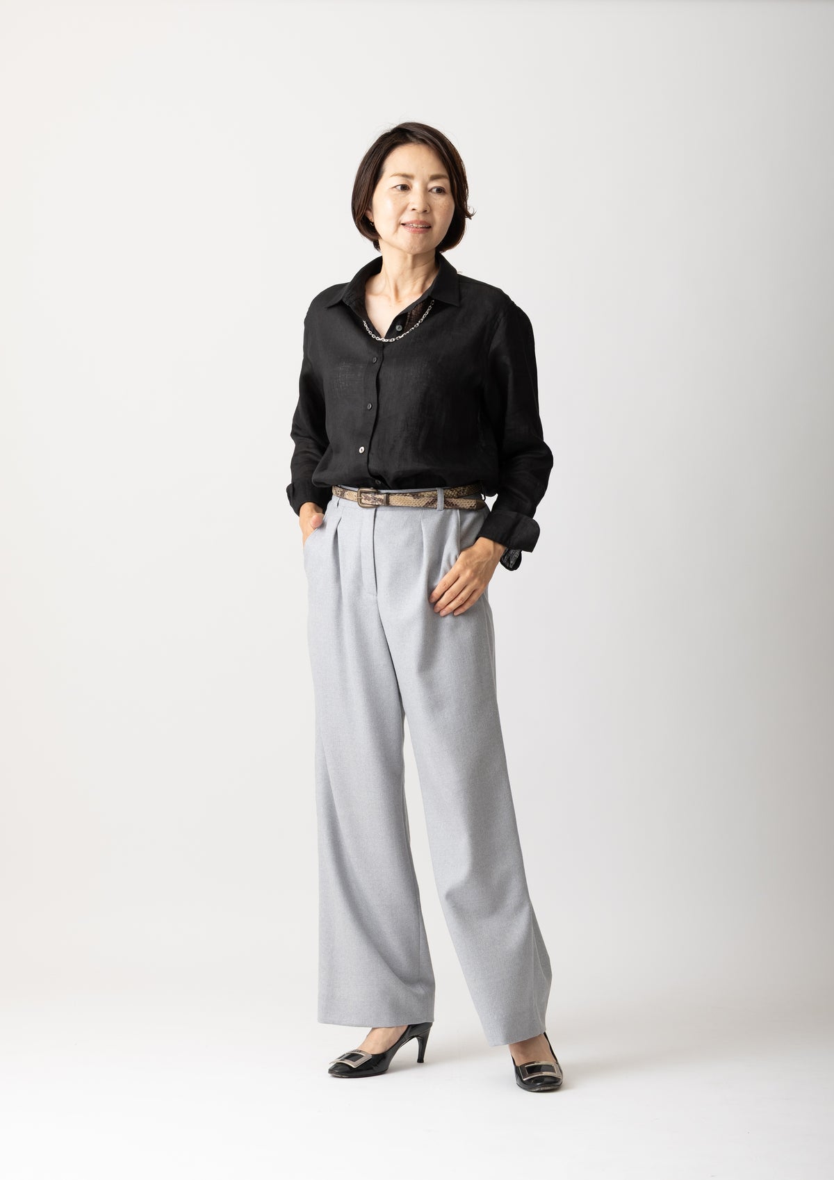 新究極の麻シャツMH180