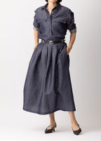 リネンキュプラタックスカートMH187