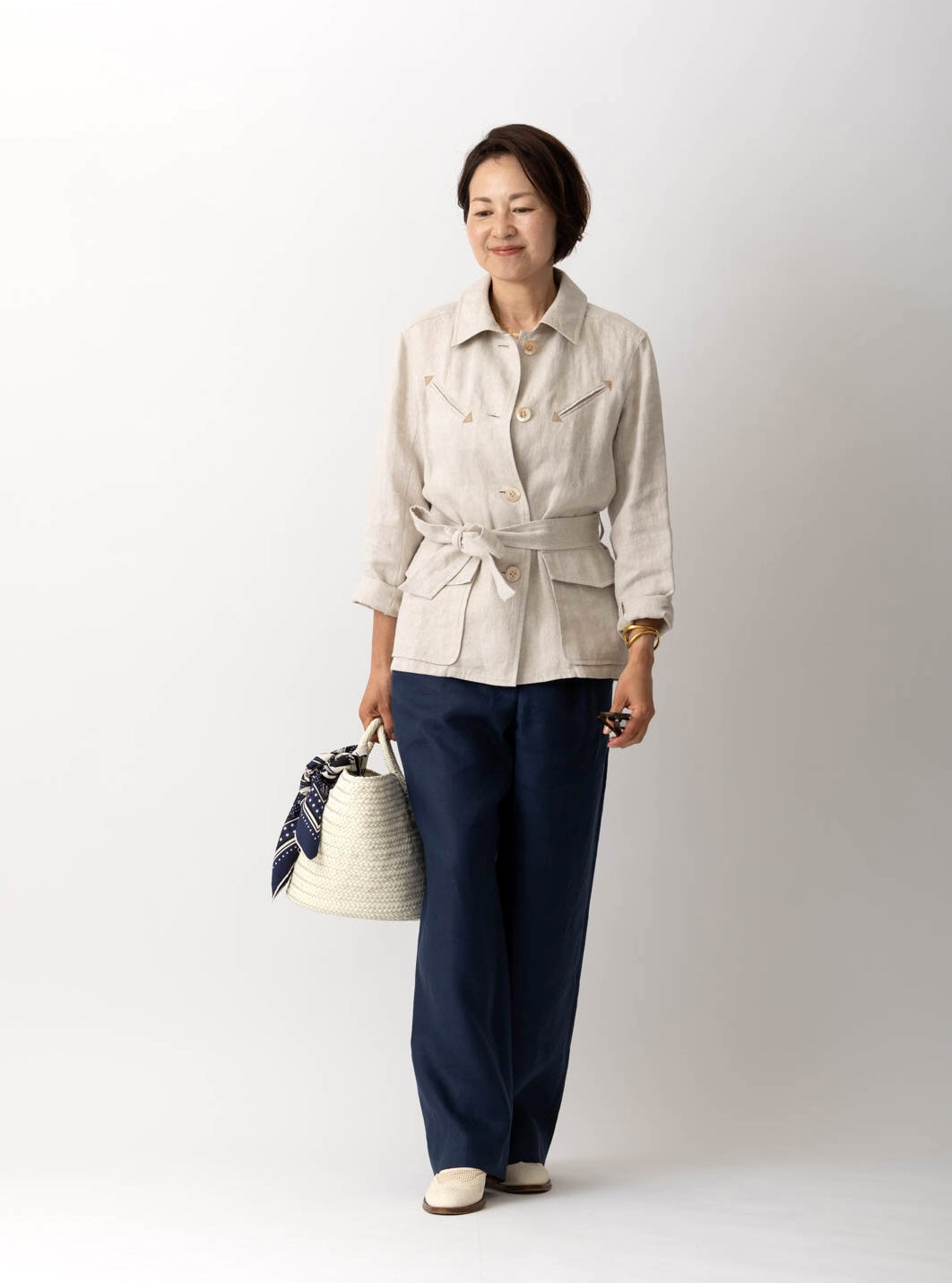 リネンサファリジャケットMH114