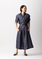 リネンキュプラタックスカートMH187