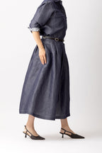 リネンキュプラタックスカートMH187