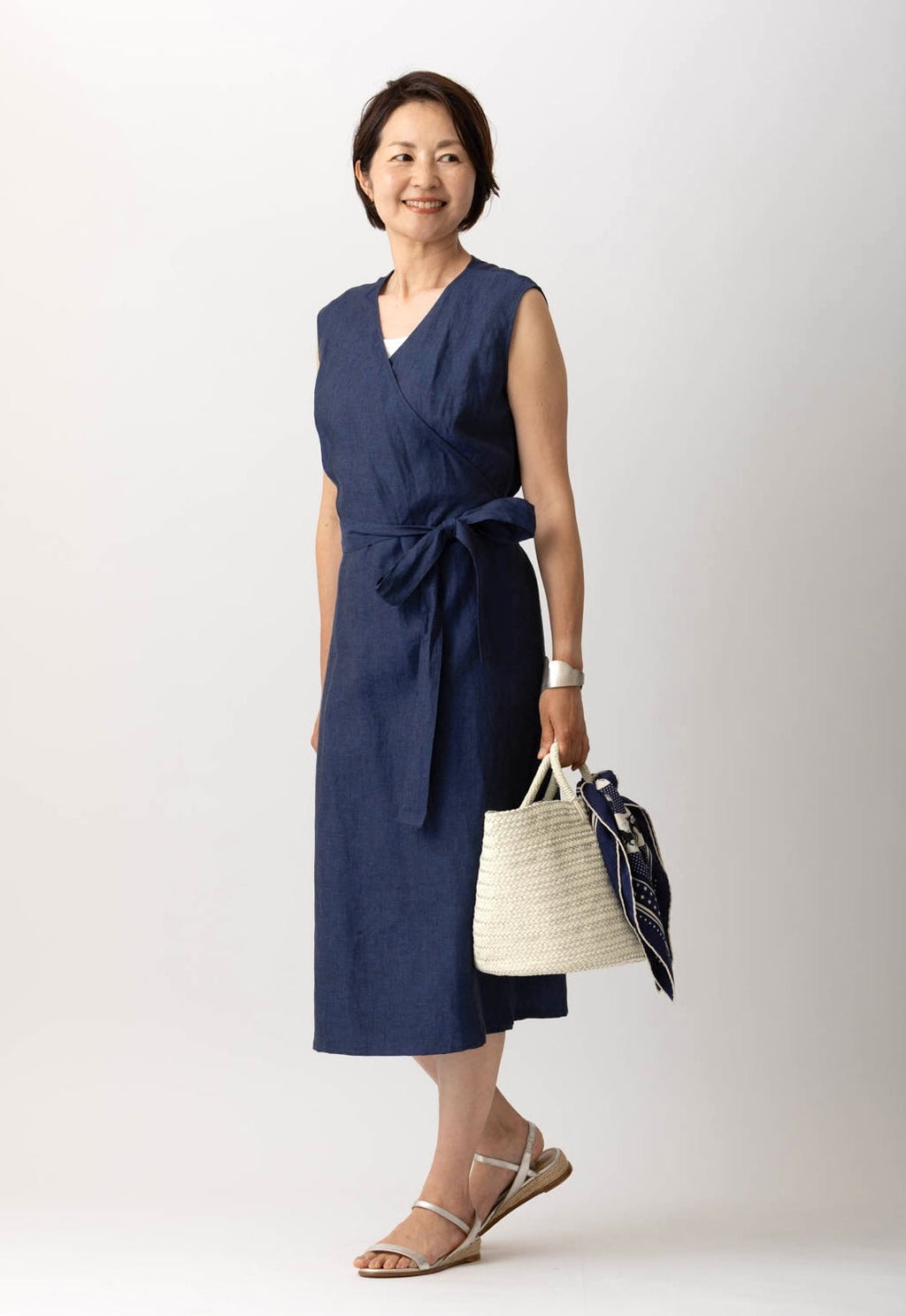【10,000円OFF】麻ワンピースMH14