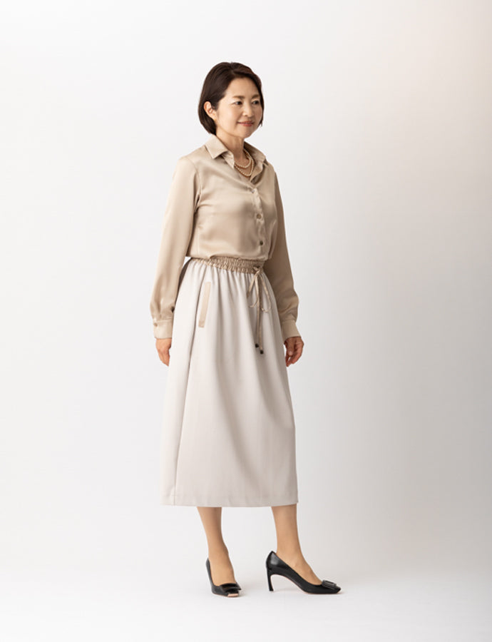 マダムエイチクローゼット　ドローストリングスカート　MH127　サイズ36 ドローストリングスカートMH127 – madameH CLOSET