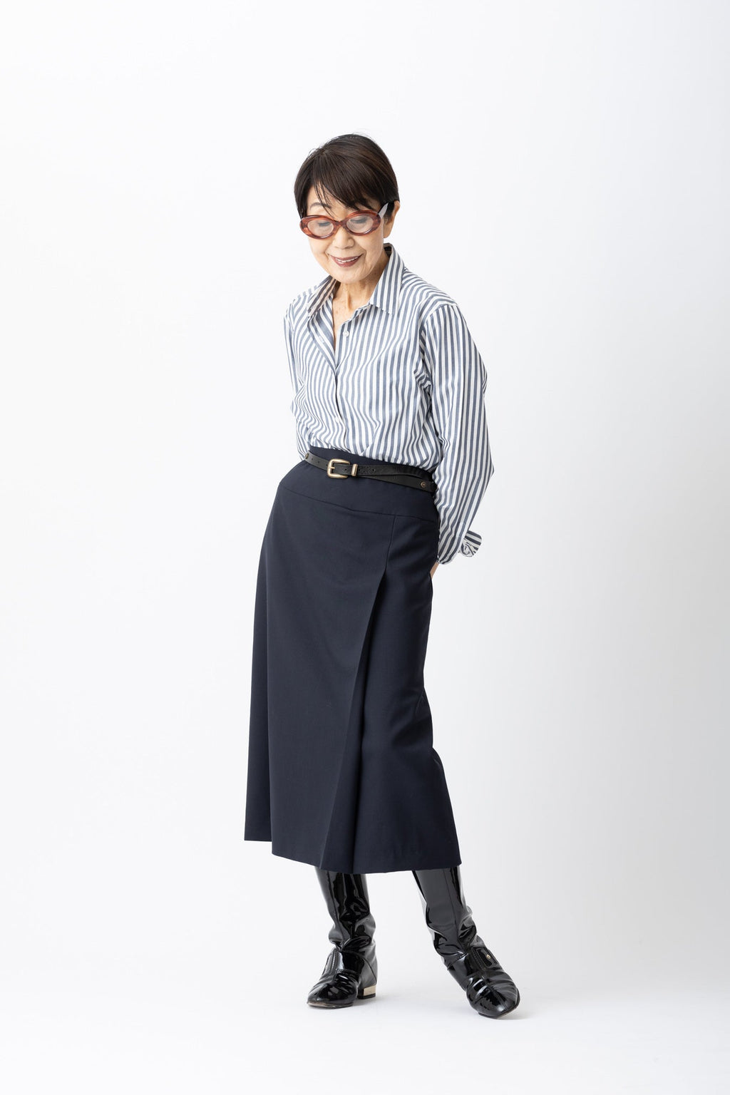 新究極のストライプシャツMH160