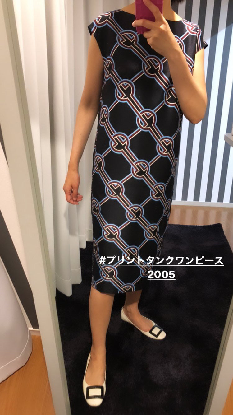 【10,000円OFF】プリントタンクワンピースMH41