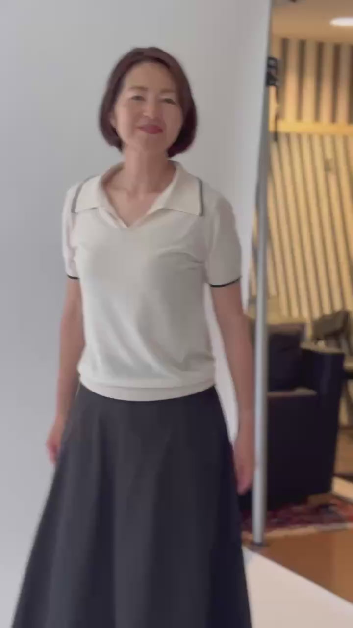 コットン半袖プルオーバーKN29