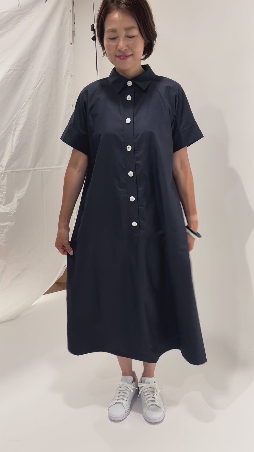 【10,000円OFF】洗えるテントラインワンピースMH152